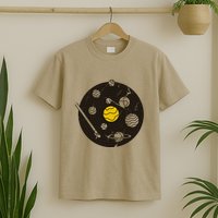 Solar System Vinyl Record T-Shirt