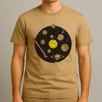 Solar System Vinyl Record T-Shirt