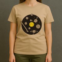 Solar System Vinyl Record T-Shirt