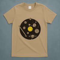 Solar System Vinyl Record T-Shirt