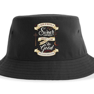 Solemnly Swear Up To No Good Marauders Map Sustainable Bucket Hat