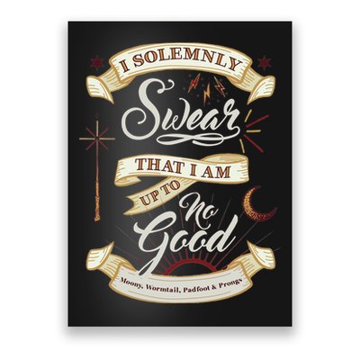 Solemnly Swear Up To No Good Marauders Map Poster
