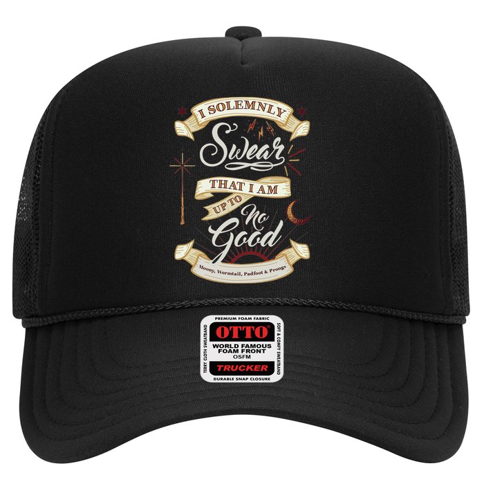 Solemnly Swear Up To No Good Marauders Map Trucker Hat