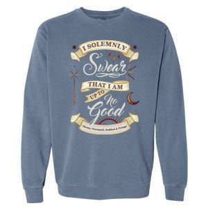 Solemnly Swear Up To No Good Marauders Map Garment-Dyed Sweatshirt