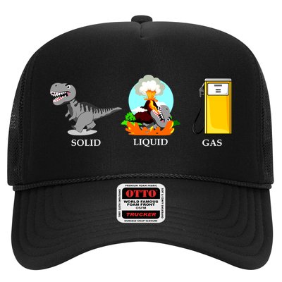 Solid Liquid Gas Dinosaur Trucker Hat