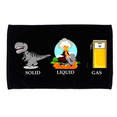 Solid Liquid Gas Dinosaur Microfiber Hand Towel