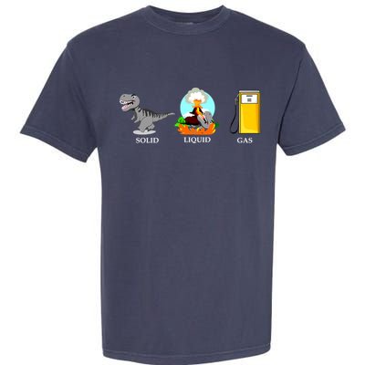 Solid Liquid Gas Dinosaur Garment-Dyed Heavyweight T-Shirt