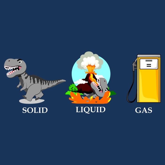 Solid Liquid Gas Dinosaur Apron