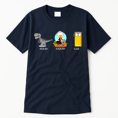 Solid Liquid Gas Dinosaur Tall T-Shirt