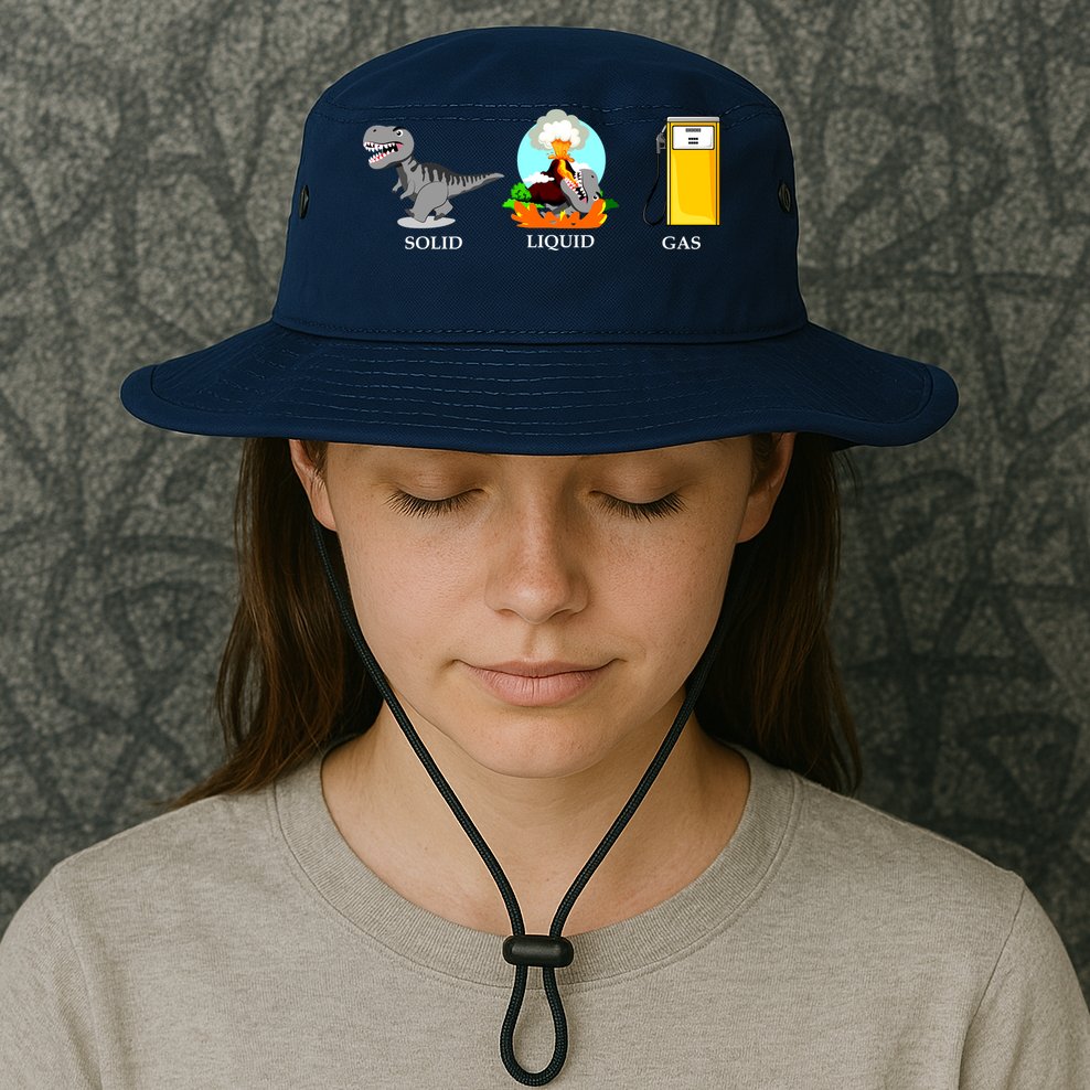 Solid Liquid Gas Dinosaur Bucket Hat
