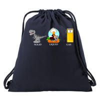 Solid Liquid Gas Dinosaur Drawstring Bag