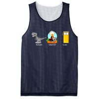 Solid Liquid Gas Dinosaur Mesh Reversible Basketball Jersey Tank