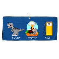 Solid Liquid Gas Dinosaur Large Microfiber Waffle Golf Towel