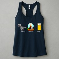 Solid Liquid Gas Dinosaur Womens Tank Top