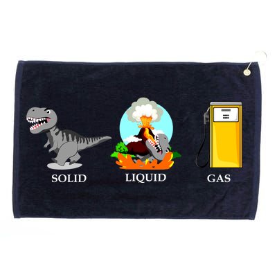 Solid Liquid Gas Dinosaur Grommeted Golf Towel