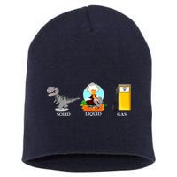 Solid Liquid Gas Dinosaur Short Acrylic Beanie