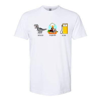 Solid Liquid Gas Dinosaur Softstyle® CVC T-Shirt