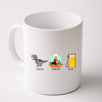 Solid Liquid Gas Dinosaur Coffee Mug