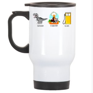 Solid Liquid Gas Dinosaur Stainless Steel Travel Mug