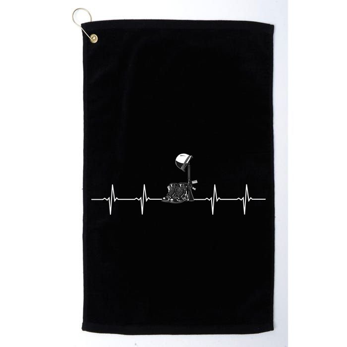 Solider Heartbreak Pulse Golf Towel