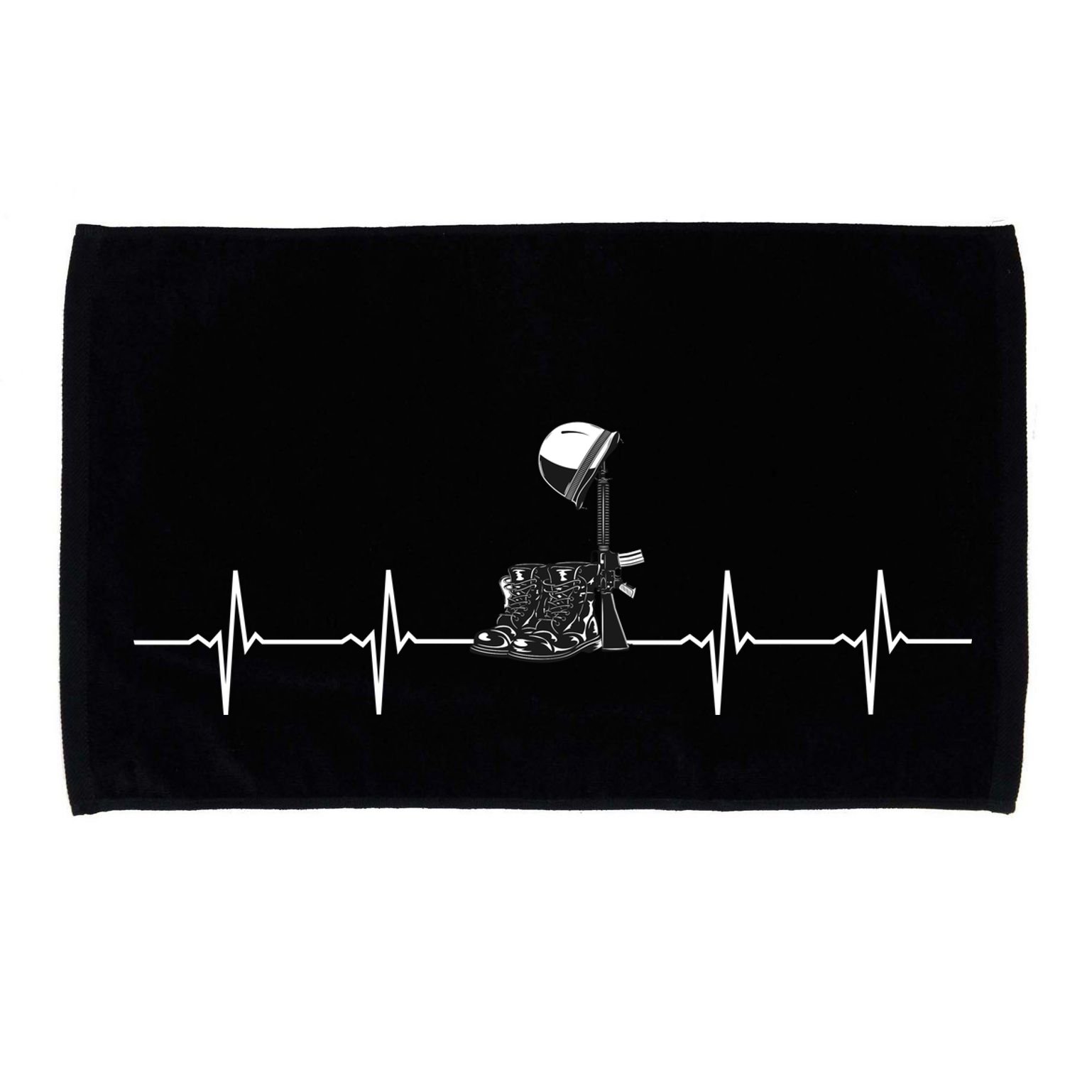 Solider Heartbreak Pulse Microfiber Hand Towel