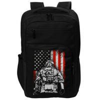 Solider US Flag Support The Troops Impact Tech Backpack
