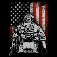 Solider US Flag Support The Troops Impact Tech Backpack