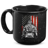 Solider US Flag Support The Troops 15oz Campfire Ceramic Mug