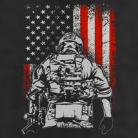 Solider US Flag Support The Troops 15oz Campfire Ceramic Mug
