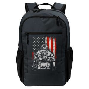 Solider US Flag Support The Troops Daily Commute Backpack