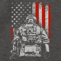 Solider US Flag Support The Troops Vector Backpack