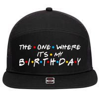 Solomate Friends The One Where Its My Birthday 7 Panel Mesh Trucker Snapback Hat
