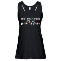 Solomate Friends The One Where Its My Birthday Ladies Essential Flowy Tank