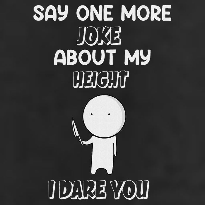 Say One More Joke About My Height I Dare You Tumbler