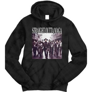 Straight Outta Maga Funny Trump 2024 Funny Tie Dye Hoodie