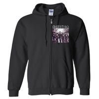 Straight Outta Maga Funny Trump 2024 Funny Full Zip Hoodie