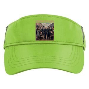 Straight Outta Maga Funny Trump 2024 Adult Drive Performance Visor