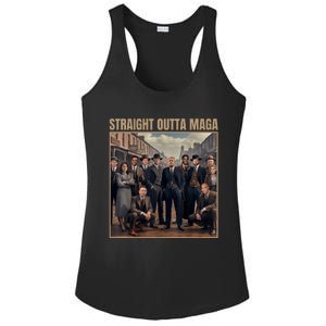 Straight Outta Maga Funny Trump 2024 Ladies PosiCharge Competitor Racerback Tank