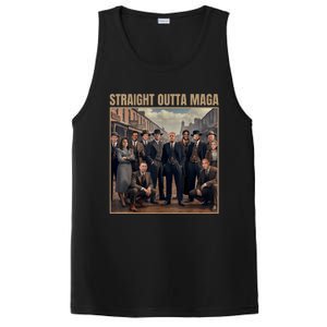 Straight Outta Maga Funny Trump 2024 PosiCharge Competitor Tank