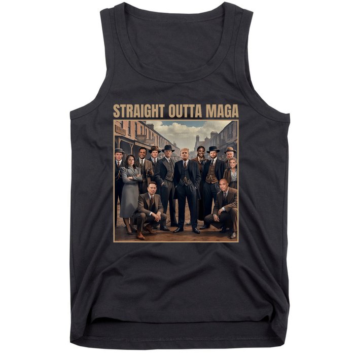 Straight Outta Maga Funny Trump 2024 Tank Top