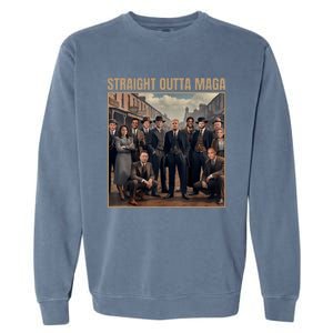 Straight Outta Maga Funny Trump 2024 Garment-Dyed Sweatshirt