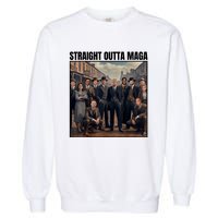 Straight Outta Maga Funny Trump 2024 Garment-Dyed Sweatshirt