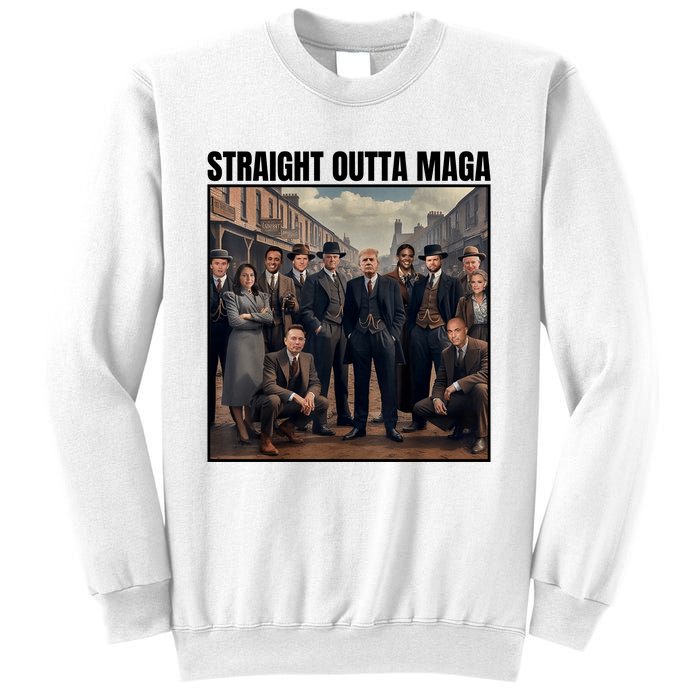 Straight Outta Maga Funny Trump 2024 Sweatshirt