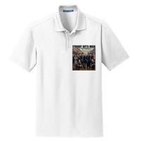 Straight Outta Maga Funny Trump 2024 Dry Zone Grid Polo