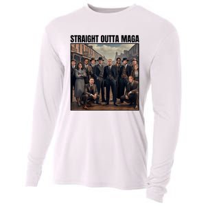 Straight Outta Maga Funny Trump 2024 Cooling Performance Long Sleeve Crew