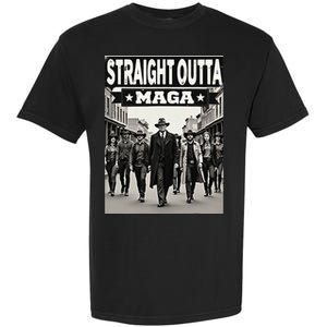 Straight Outta Maga Funny Trump 2024 Garment-Dyed Heavyweight T-Shirt