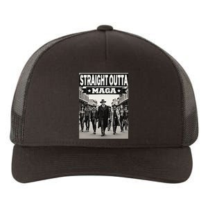 Straight Outta Maga Funny Trump 2024 Yupoong Adult 5-Panel Trucker Hat