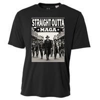 Straight Outta Maga Funny Trump 2024 Cooling Performance Crew T-Shirt