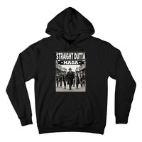 Straight Outta Maga Funny Trump 2024 Hoodie