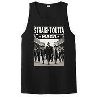 Straight Outta Maga Funny Trump 2024 PosiCharge Competitor Tank